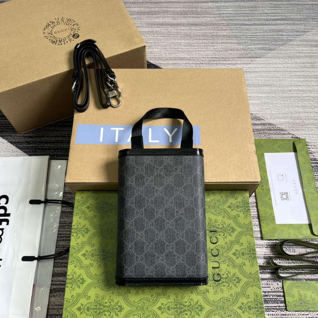 Gucci 724358 GG Top Handle Wallet Black - Default Title - View 2