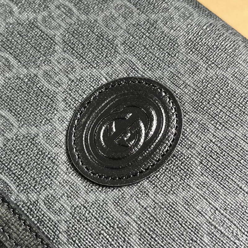 Gucci 724358 GG Top Handle Wallet Black
