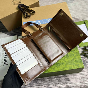 Gucci 724358 GG Top Handle Wallet Brown - Default Title - View 9