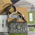Gucci 724529 GG Matelass¨¦ Small Bag Light grey