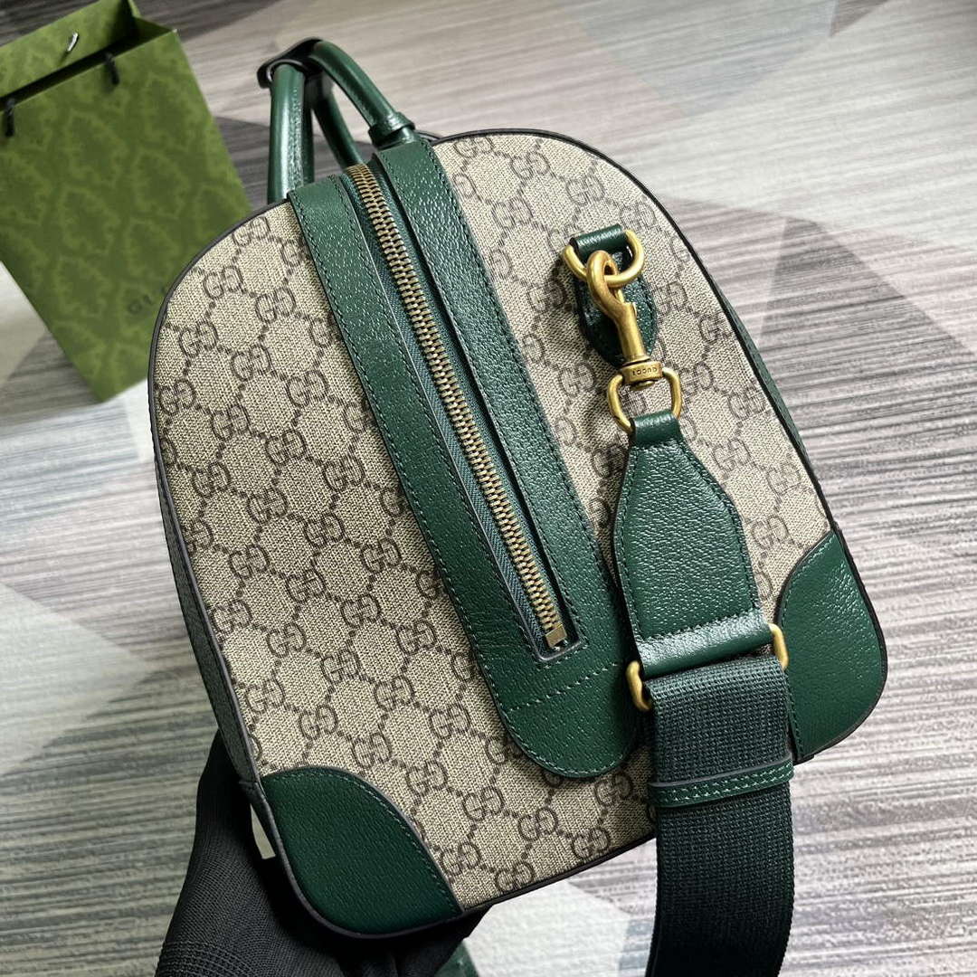 Gucci 724642 Mini GG Canvas Small Duffle Bag Green - Default Title - View 3