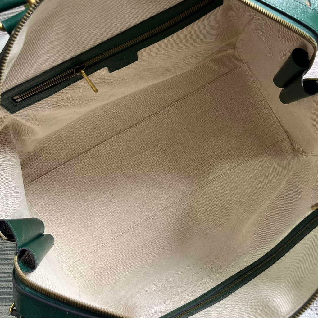 Gucci 724642 Mini GG Canvas Small Duffle Bag Green