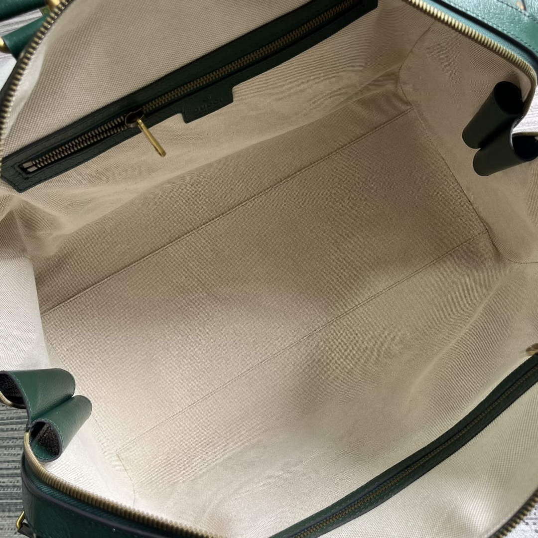 Gucci 724642 Mini GG Canvas Small Duffle Bag Green - Default Title - View 9