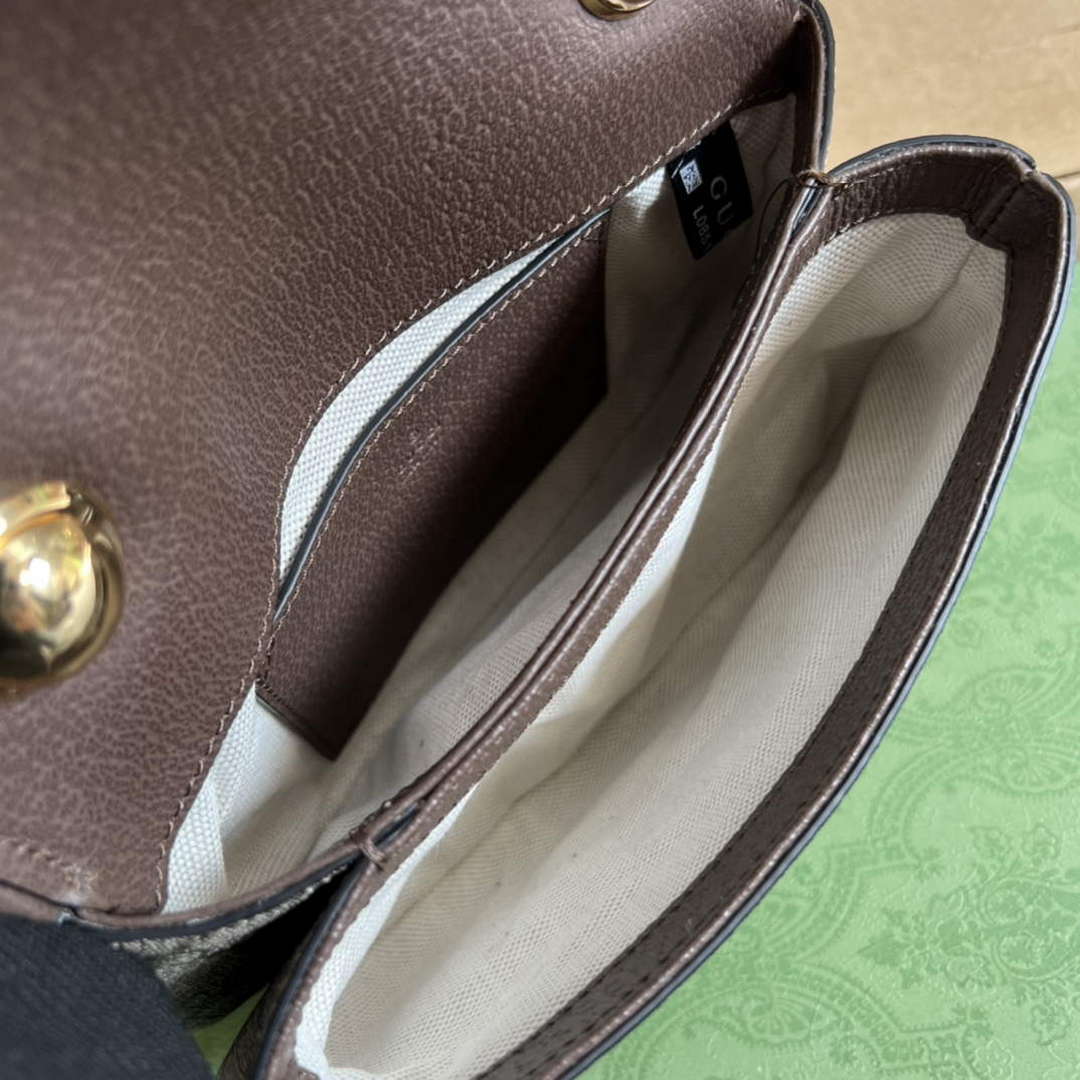 Gucci 724645 Gucci Blondie Mini Shoulder Bag Beige and ebony - Default Title - View 8