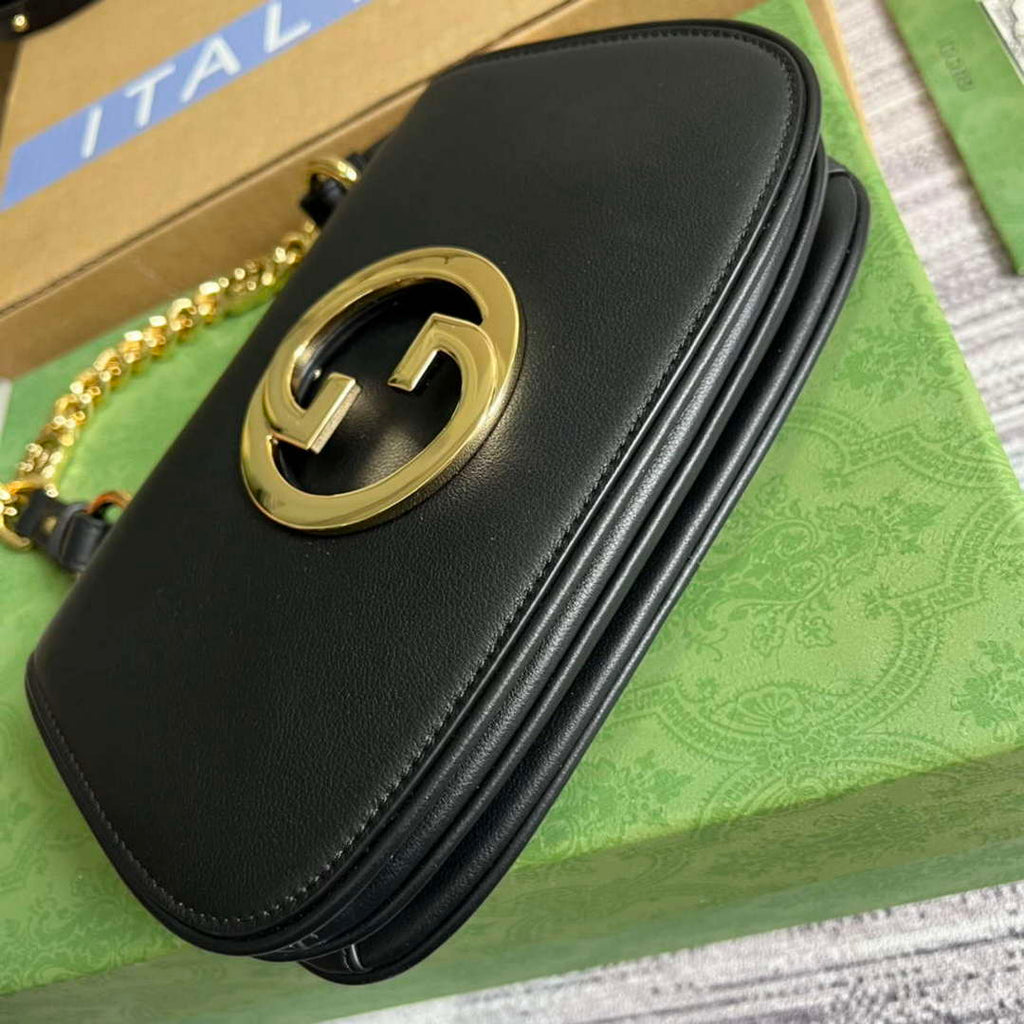 Gucci 724645 Gucci Blondie Mini Shoulder Bag Black