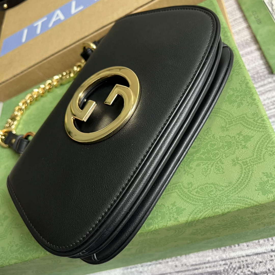 Gucci 724645 Gucci Blondie Mini Shoulder Bag Black - Default Title - View 6