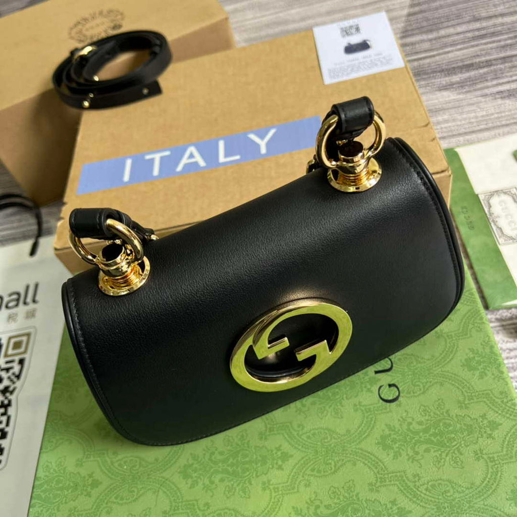 Gucci 724645 Gucci Blondie Mini Shoulder Bag Black