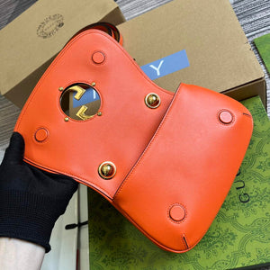Gucci 724645 Gucci Blondie Mini Shoulder Bag Orange - Default Title - View 7