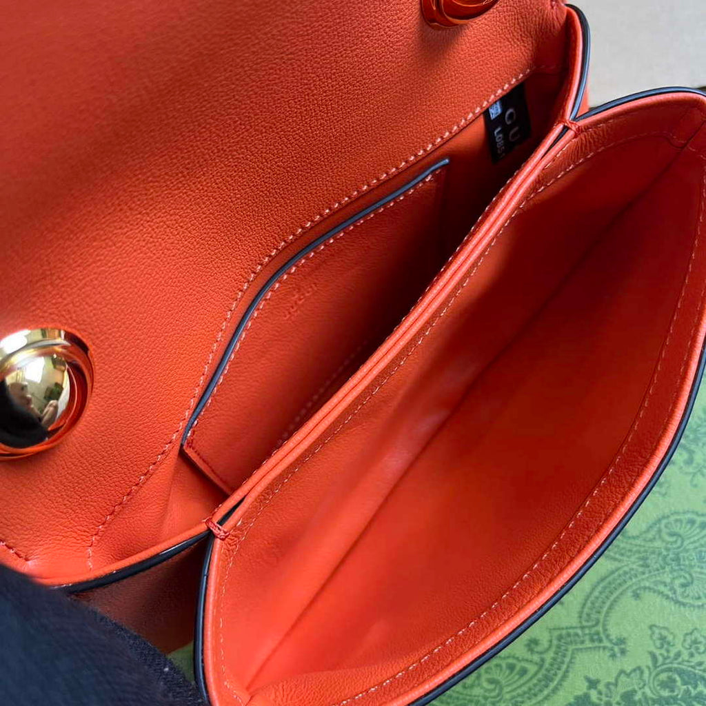 Gucci 724645 Gucci Blondie Mini Shoulder Bag Orange