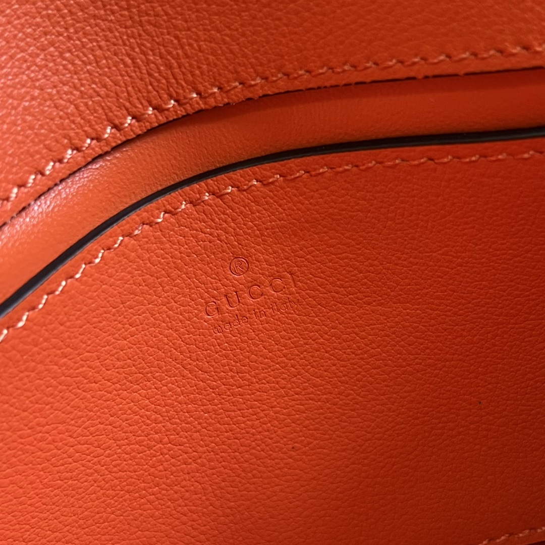 Gucci 724645 Gucci Blondie Mini Shoulder Bag Orange - Default Title - View 9