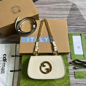 Gucci 724645 Gucci Blondie Mini Shoulder Bag White - Default Title - View 1