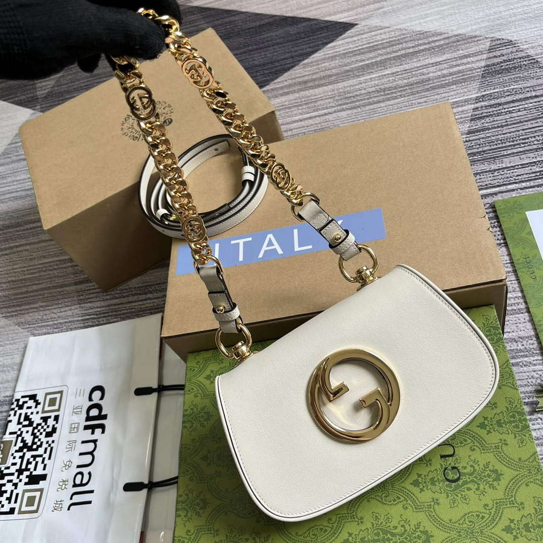 Gucci 724645 Gucci Blondie Mini Shoulder Bag White - Default Title - View 4