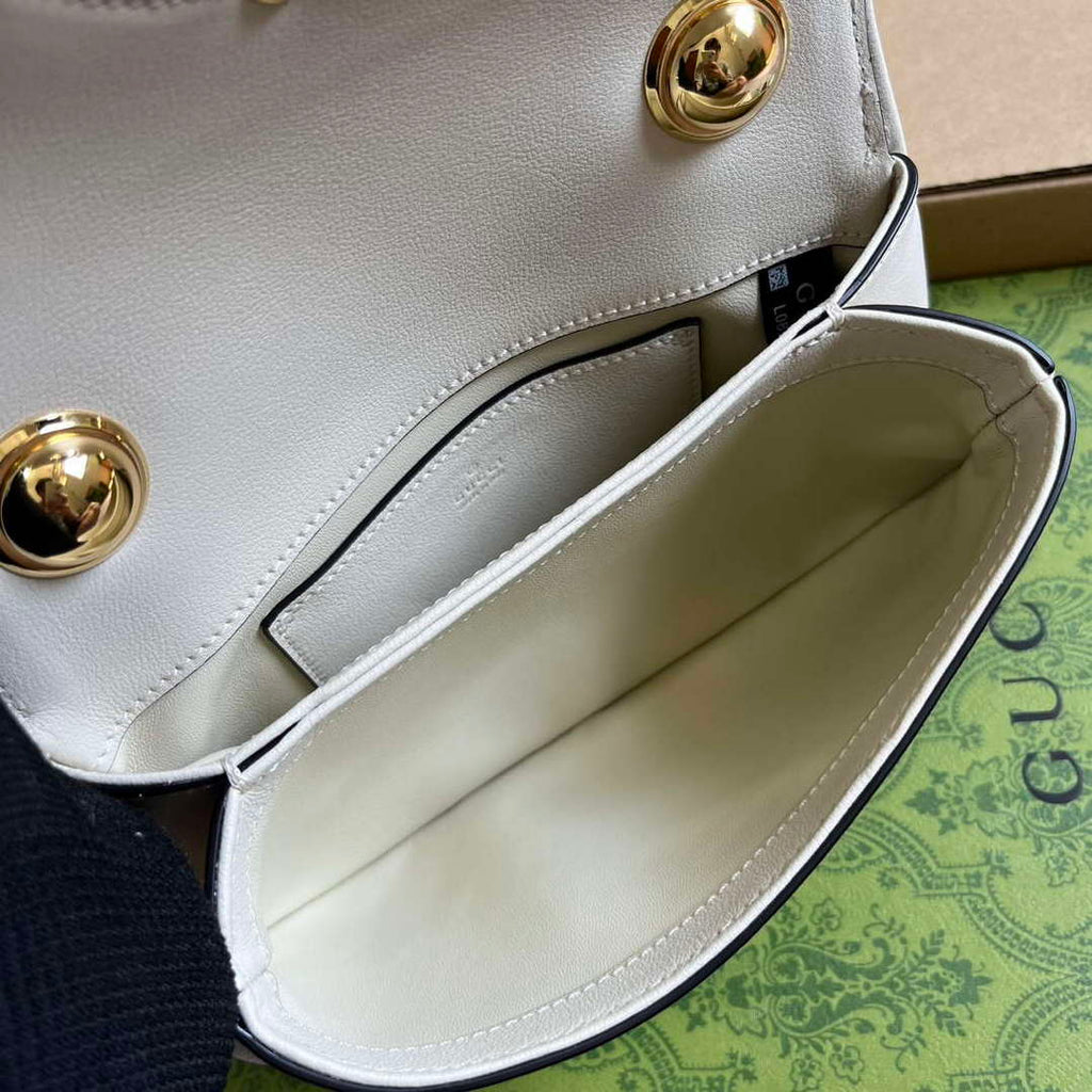 Gucci 724645 Gucci Blondie Mini Shoulder Bag White