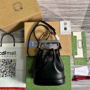 Gucci 724667 Diana Mini Bucket Bag Black - Default Title - View 1
