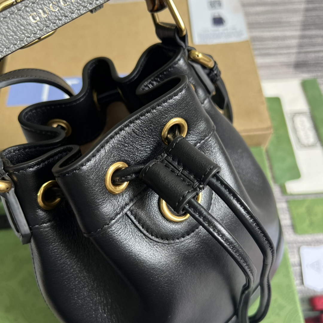 Gucci 724667 Diana Mini Bucket Bag Black - Default Title - View 5