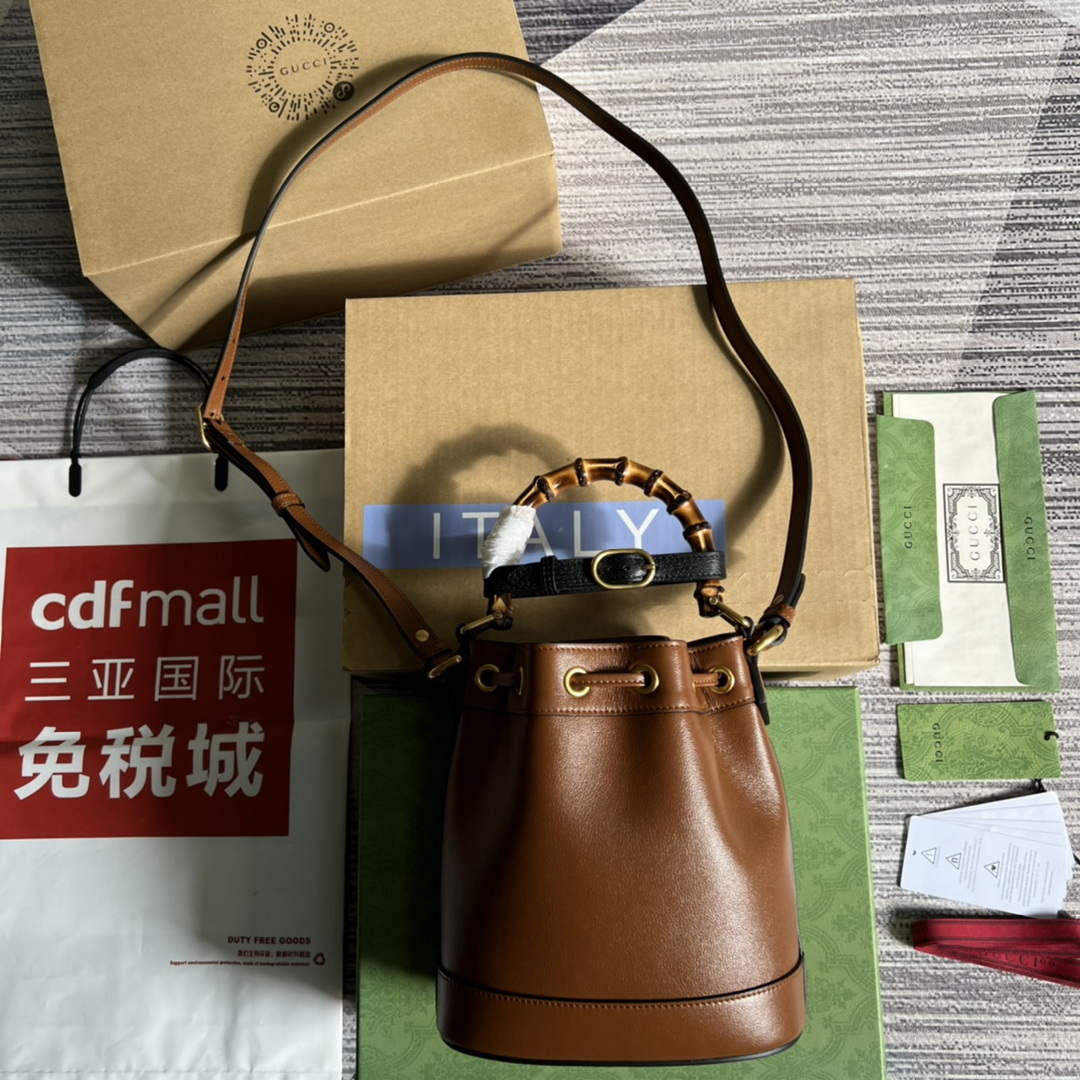 Gucci 724667 Diana Mini Bucket Bag Brown - Default Title - View 2