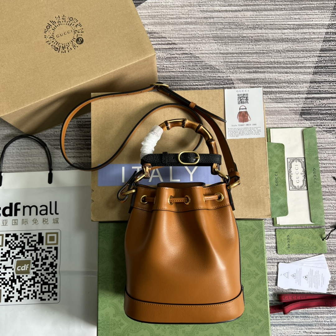 Gucci 724667 Diana Mini Bucket Bag Light Brown - Default Title - View 2