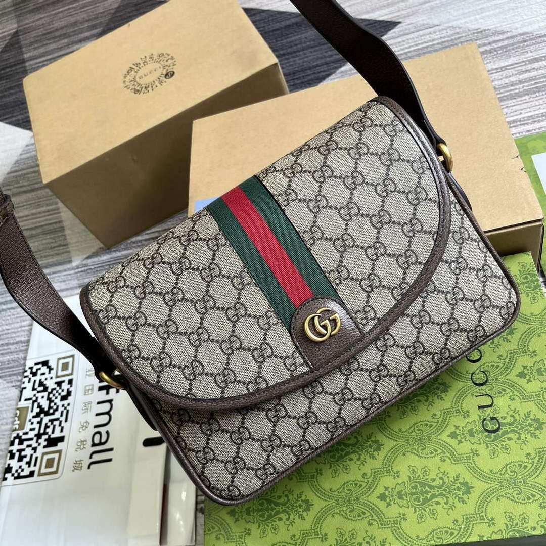Gucci 724704 Ophidia Messenger Bag Brown