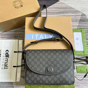 Gucci 724704 Ophidia Messenger Bag Grey - Default Title - View 1