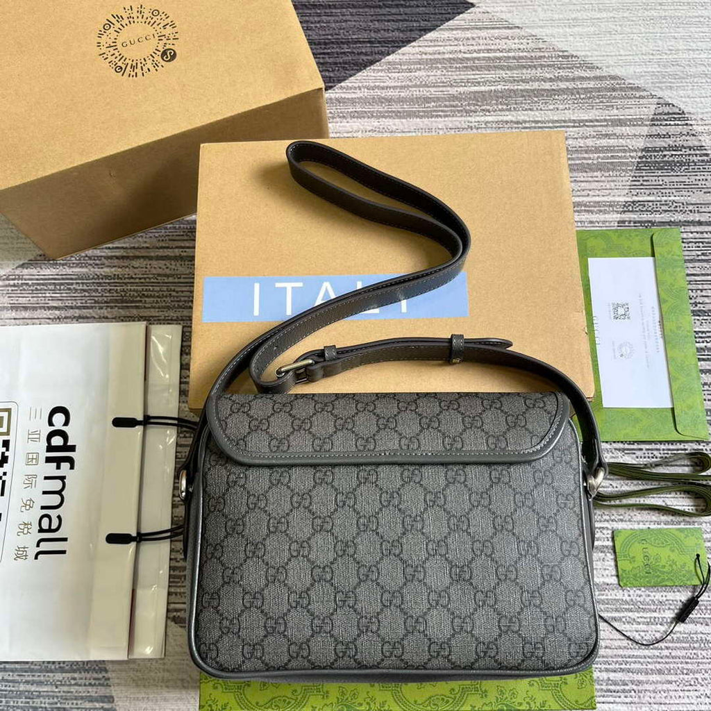 Gucci 724704 Ophidia Messenger Bag Grey