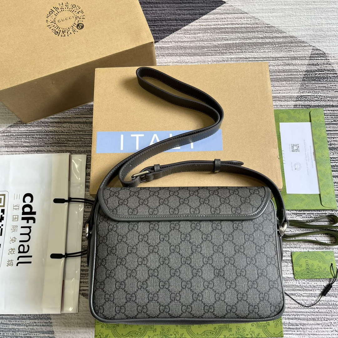 Gucci 724704 Ophidia Messenger Bag Grey - Default Title - View 2