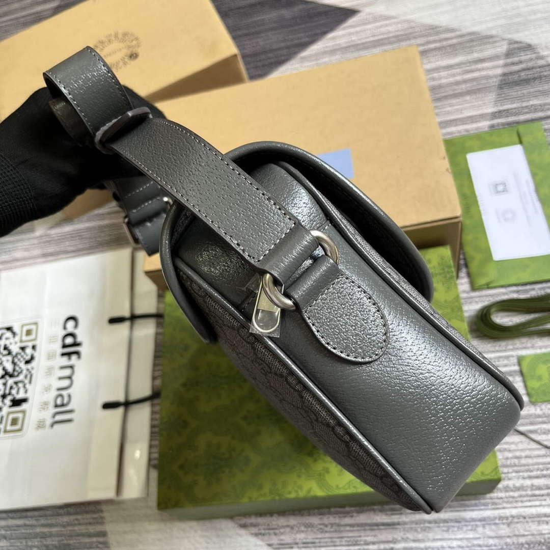 Gucci 724704 Ophidia Messenger Bag Grey - Default Title - View 3