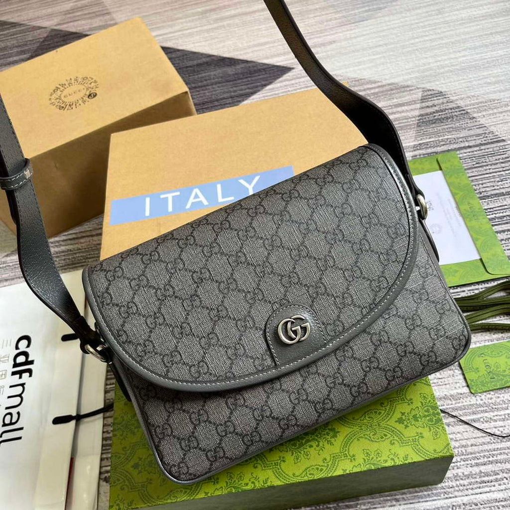 Gucci 724704 Ophidia Messenger Bag Grey