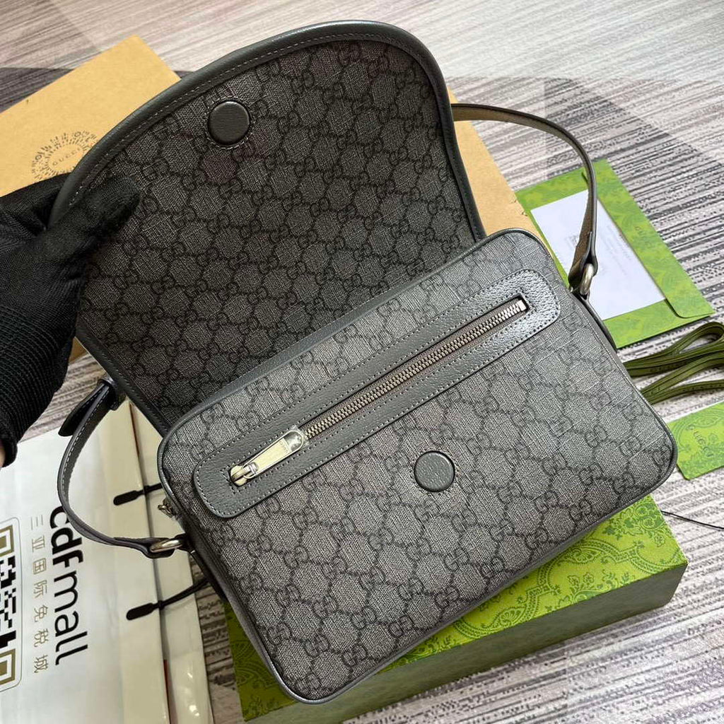Gucci 724704 Ophidia Messenger Bag Grey