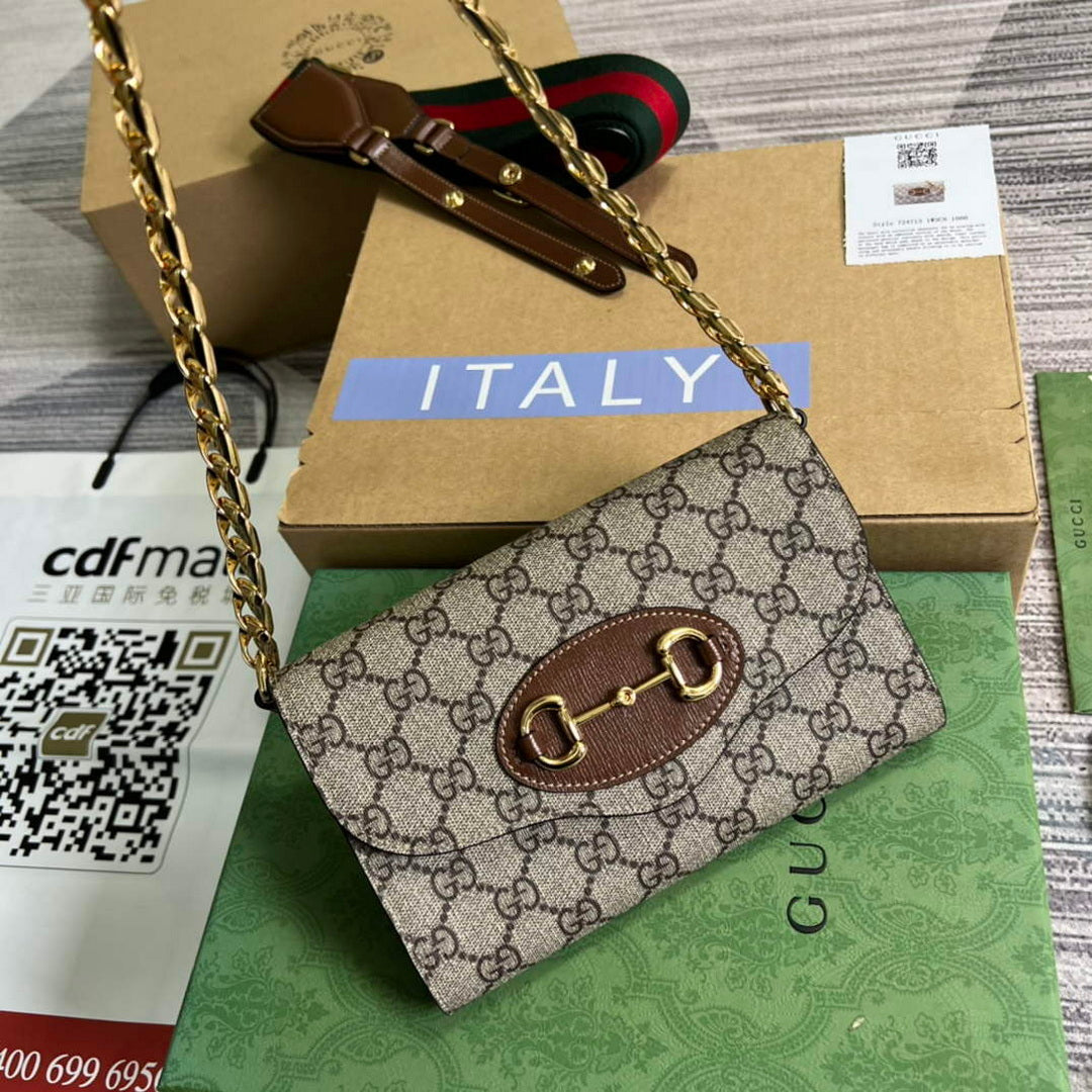 Gucci 724713 Gucci Horsebit 1955 mini bag Beige and Brown