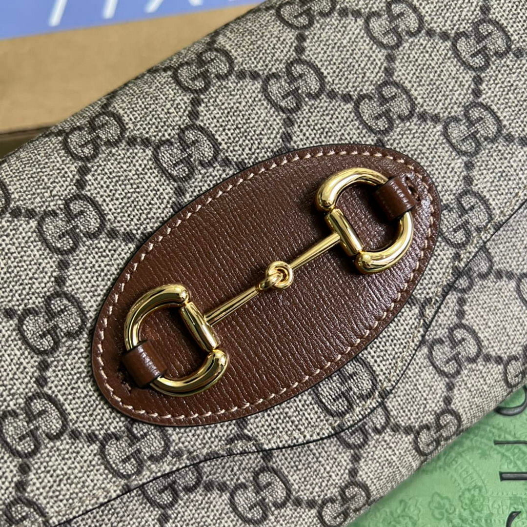 Gucci 724713 Gucci Horsebit 1955 mini bag Beige and Brown - Default Title - View 5