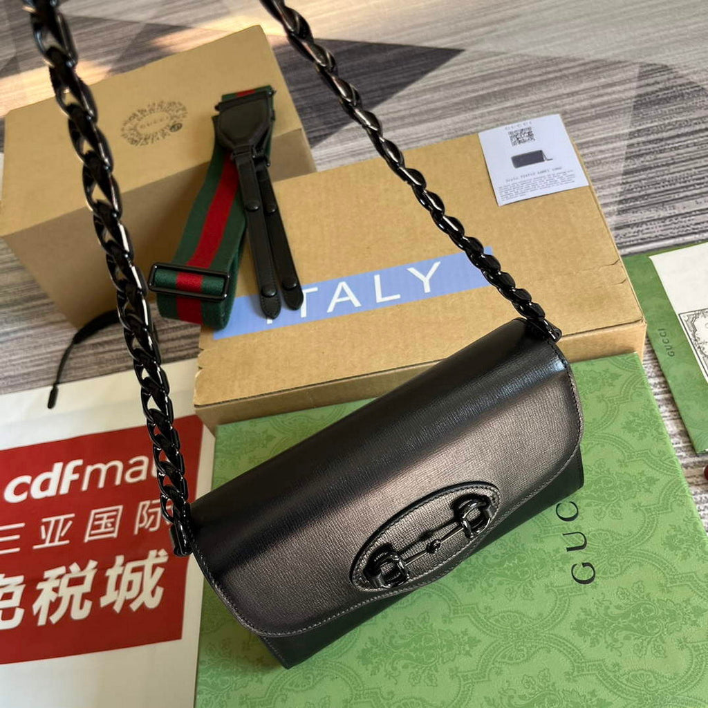 Gucci 724713 Gucci Horsebit 1955 mini bag Black