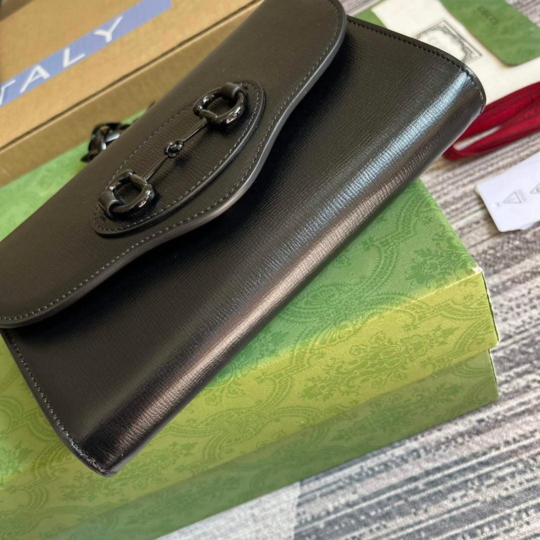 Gucci 724713 Gucci Horsebit 1955 mini bag Black - Default Title - View 7