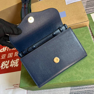 Gucci 724713 Gucci Horsebit 1955 mini bag Blue - Default Title - View 6