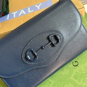Gucci 724713 Gucci Horsebit 1955 mini bag Blue - Default Title - View 7