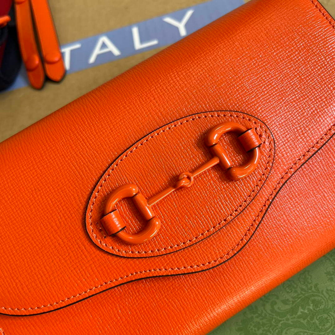 Gucci 724713 Gucci Horsebit 1955 mini bag Orange - Default Title - View 5