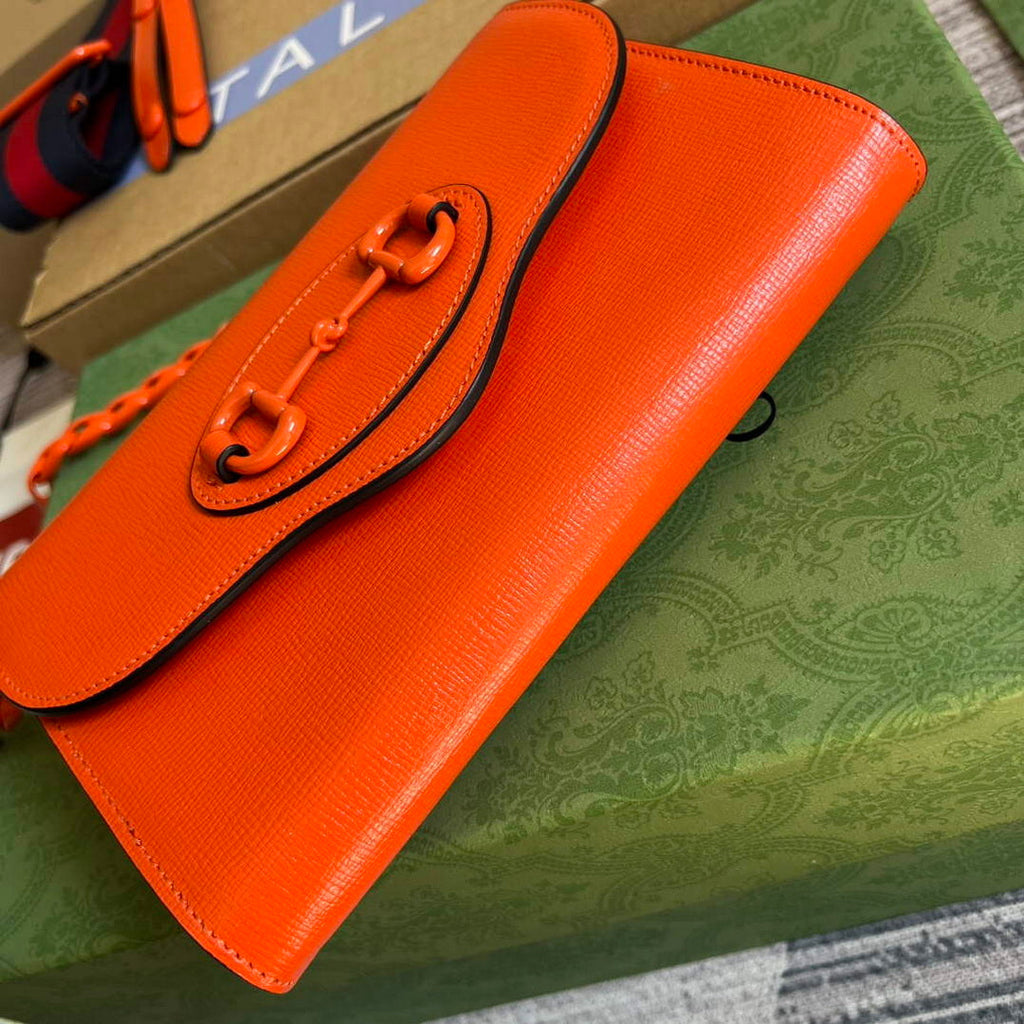 Gucci 724713 Gucci Horsebit 1955 mini bag Orange