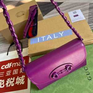 Gucci 724713 Gucci Horsebit 1955 mini bag Purple - Default Title - View 4