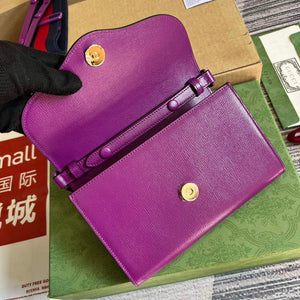 Gucci 724713 Gucci Horsebit 1955 mini bag Purple - Default Title - View 8