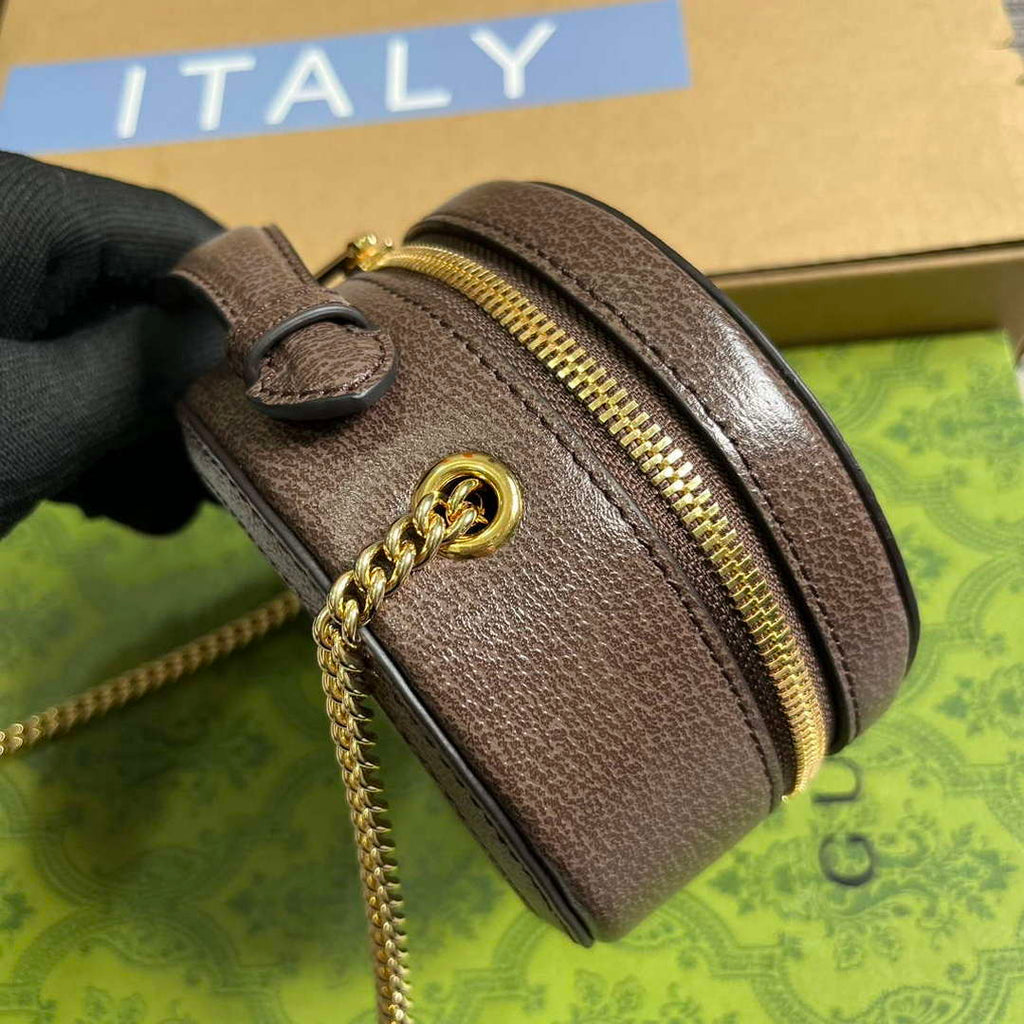 Gucci 725147 Ophidia Mini Chain Bag Brown