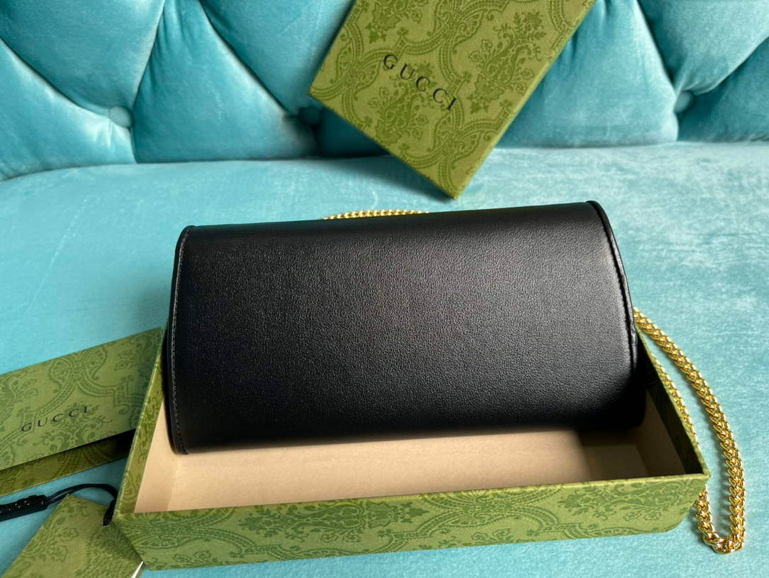 Gucci 725215 Gucci Blondie continental chain wallet Black - Default Title - View 2