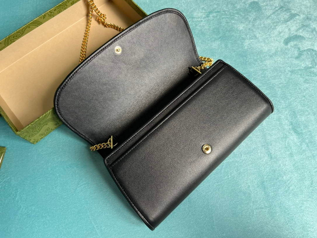 Gucci 725215 Gucci Blondie continental chain wallet Black - Default Title - View 6