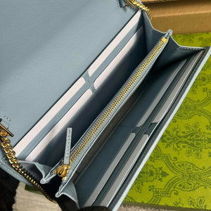Gucci 725215 Gucci Blondie continental chain wallet Light blue - Default Title - View 9