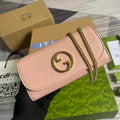 Gucci 725215 Gucci Blondie continental chain wallet Light pink - Default Title - View 1