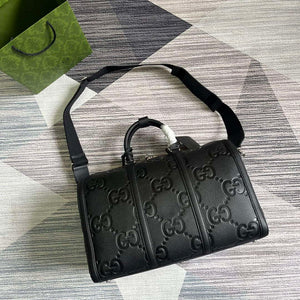 Gucci 725282 Jumbo GG Small Duffle Bag Black - Default Title - View 4