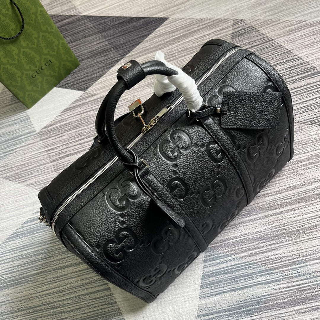 Gucci 725282 Jumbo GG Small Duffle Bag Black - Default Title - View 8
