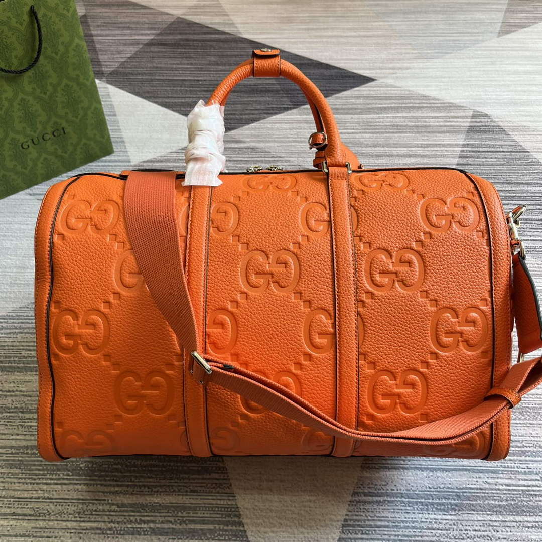 Gucci 725282 Jumbo GG Small Duffle Bag Orange - Default Title - View 2