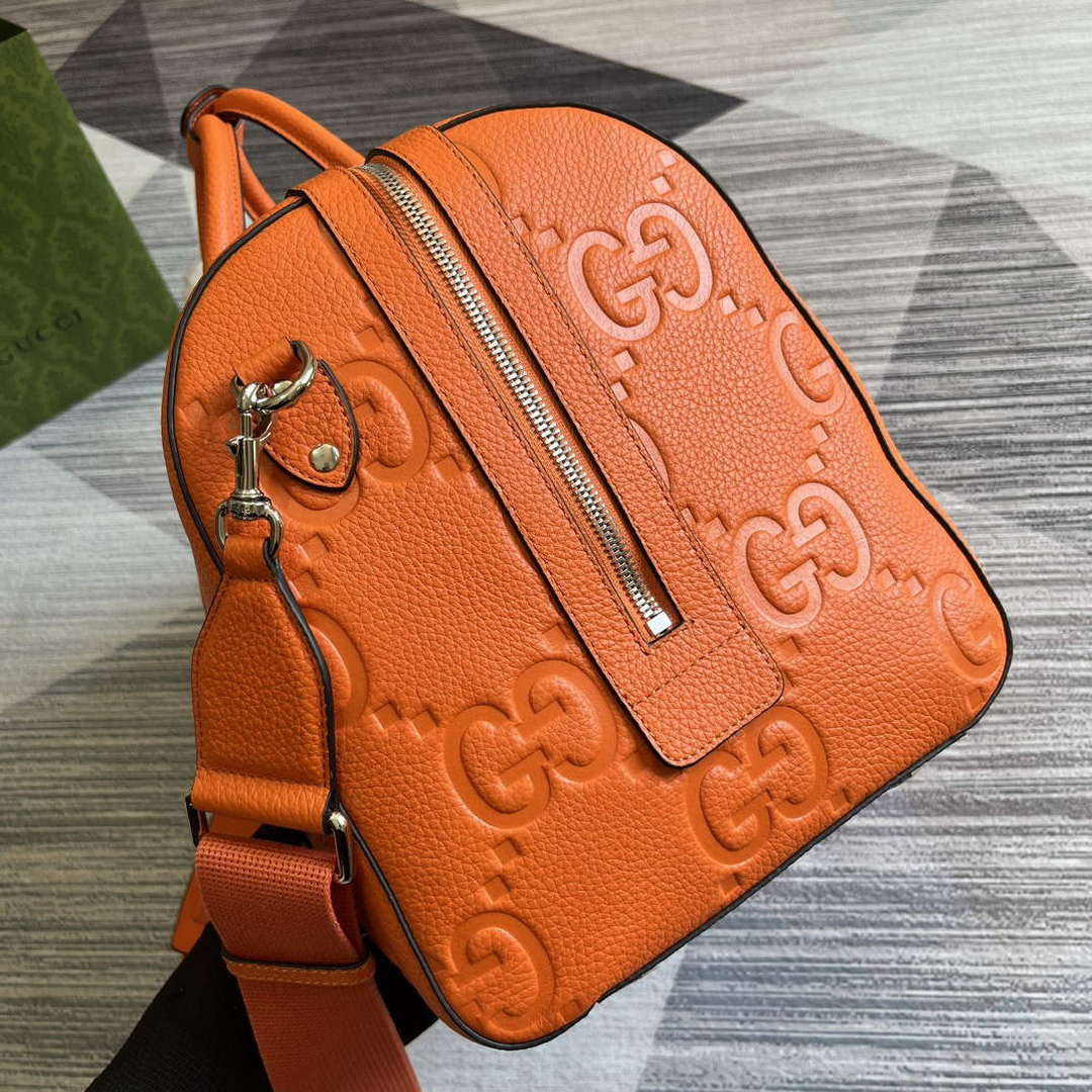 Gucci 725282 Jumbo GG Small Duffle Bag Orange - Default Title - View 3