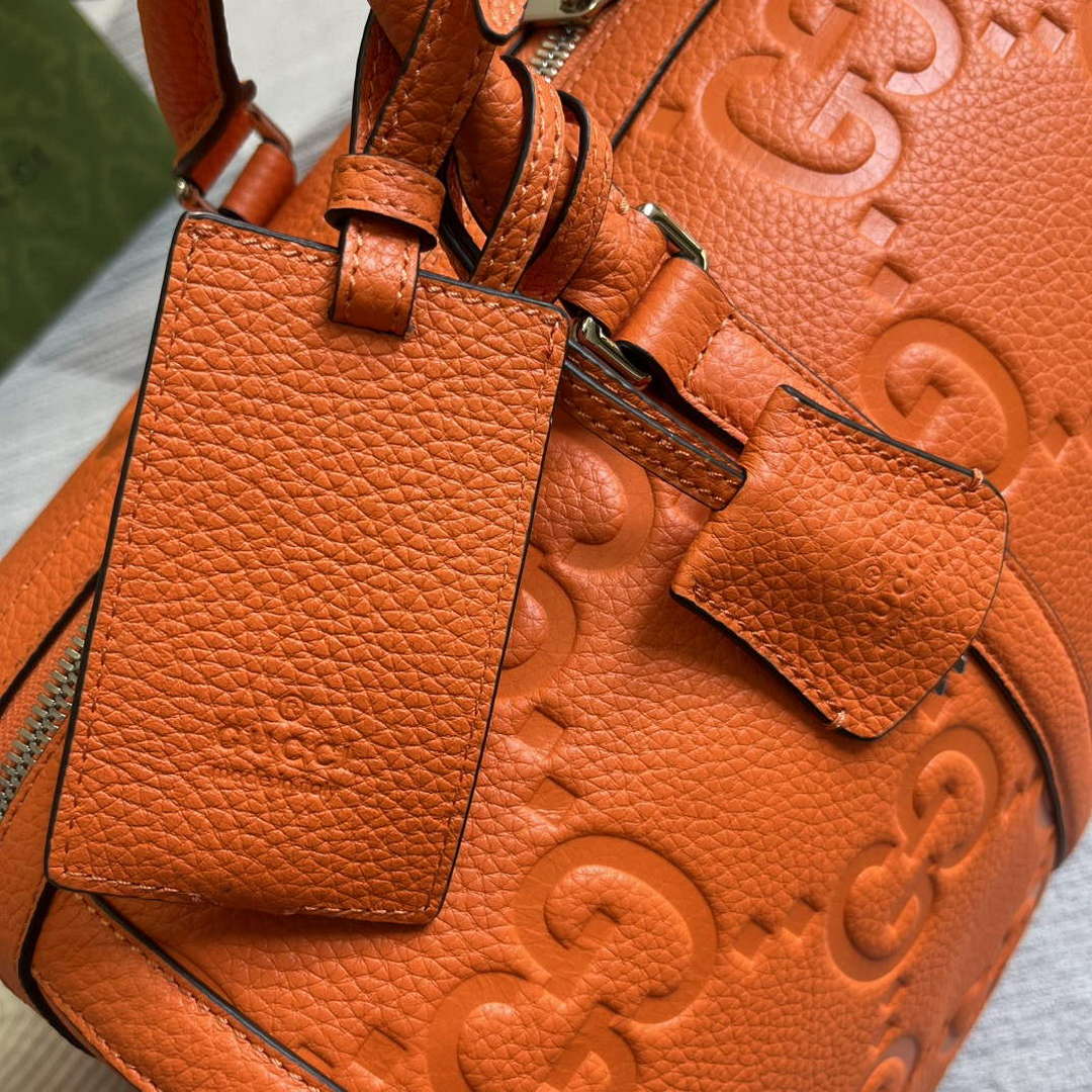 Gucci 725282 Jumbo GG Small Duffle Bag Orange