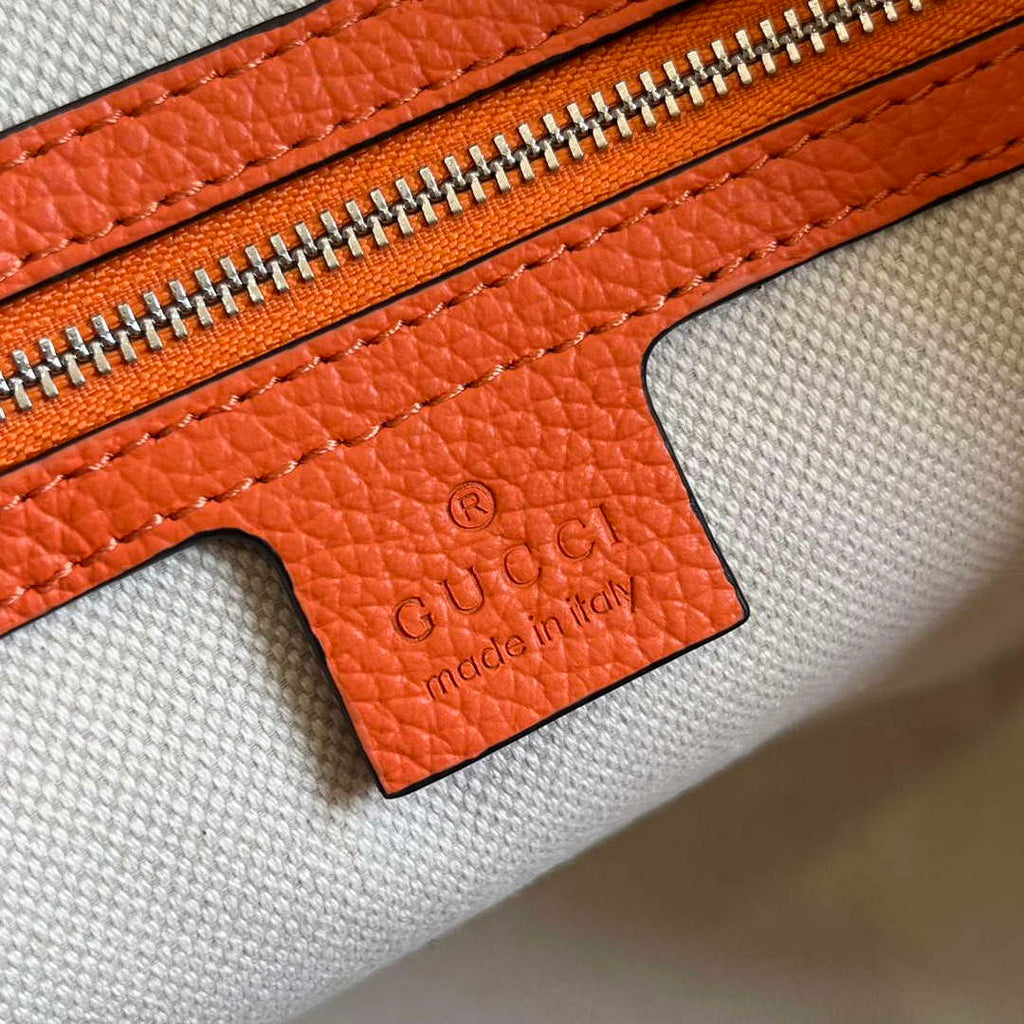 Gucci 725282 Jumbo GG Small Duffle Bag Orange