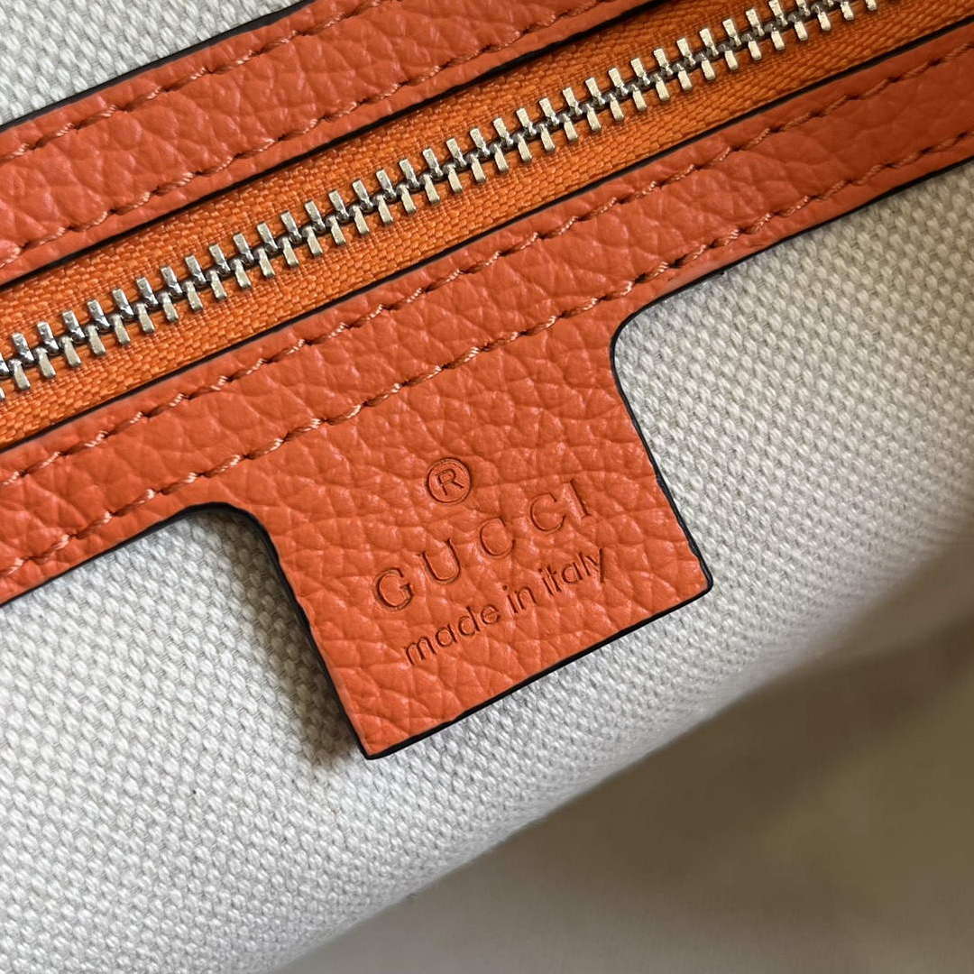 Gucci 725282 Jumbo GG Small Duffle Bag Orange